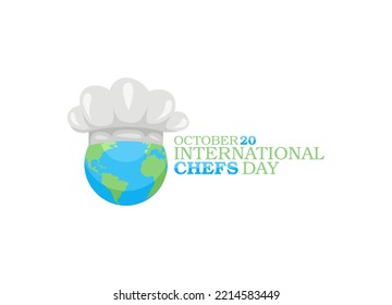 vector graphic of international chefs day good for international chefs day celebration. flat design. flyer design.flat illustration.