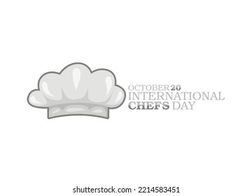 vector graphic of international chefs day good for international chefs day celebration. flat design. flyer design.flat illustration.