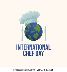 vector graphic of International Chefs Day ideal for International Chefs Day celebration.