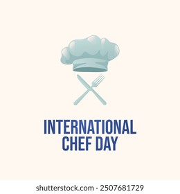 vector graphic of International Chefs Day ideal for International Chefs Day celebration.