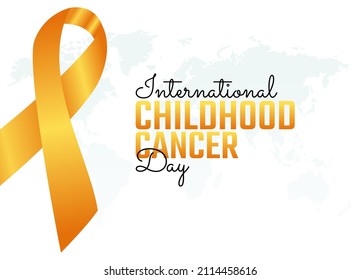 vector graphic of international childhood cancer day good for international childhood cancer day celebration. flat design. flyer design.flat illustration.