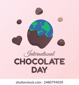 vector graphic of International Chocolate Day ideal for International Chocolate Day celebration.