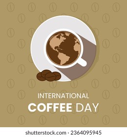 Gráfico vectorial del Día Internacional del Café