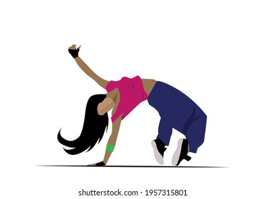 Vector graphic of international dance day good for international dance day celebration. flat design. flyer design.flat illustration.