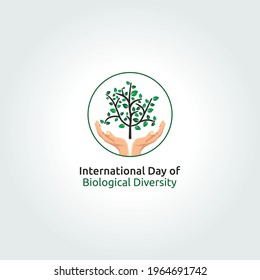 vector graphic of international day of biological diversity good for day of biological diversity celebration. flat design. flyer design.flat illustration.