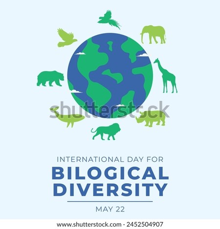 vector graphic of International Day for Biological Diversity ideal for International Day for Biological Diversity celebration.