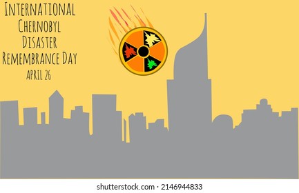 Vector graphic of International day of Chernobyl disaster remembrance appreciation for international day of Chernobyl disaster remembrance appreciation celebration. flat design. flyer design.