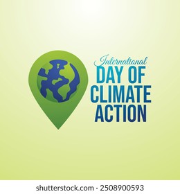 vector graphic of International Day of Climate Action ideal for International Day of Climate Action celebration.