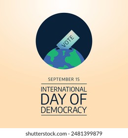 vector graphic of International Day of Democracy ideal for International Day of Democracy celebration.