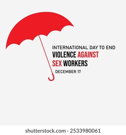 Vektorgrafik des Internationalen Tages zur Beendigung der Gewalt gegen Sexarbeiterinnen und Sexarbeiter gut für den nationalen Internationalen Tag zur Beendigung der Gewalt gegen Sexarbeiterfeier. flaches Design. flyer design.flat illustration.
