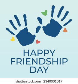 vector graphic of International Day of Friendship good for International Day of Friendship celebration. flat design. flyer design.flat illustration.