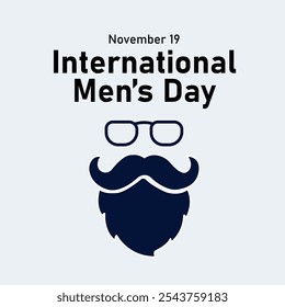 vector graphic of International Men’s Day good for national International Men’s Day celebration. flat design. flyer design.flat illustration.