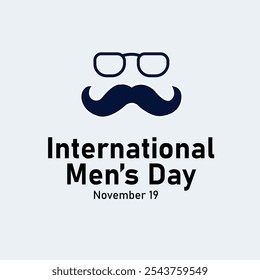 vector graphic of International Men’s Day good for national International Men’s Day celebration. flat design. flyer design.flat illustration.
