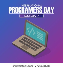 Vektorgrafik des Internationalen Programmierertags, ideal für die Feier des Internationalen Programmierertags.
