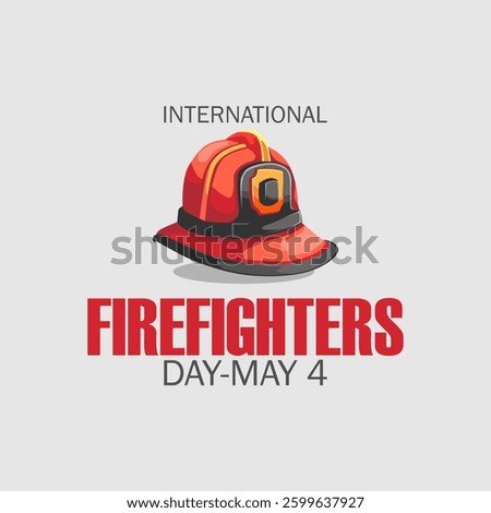 Vector graphic of International Firefighters’ Day ideal for International Firefighters’ Day celebration.