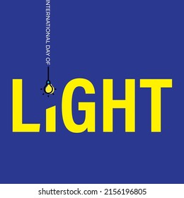 vector graphic of international day of light good for international day of light celebration. flat design. flyer design.flat illustration..