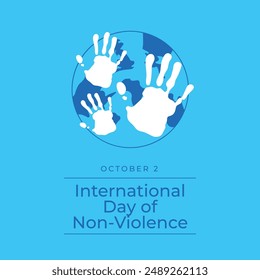 vector graphic of International Day of Non-Violence ideal for International Day of Non-Violence celebration.