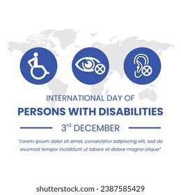 Vector graphic of International Day of Persons with disabilities