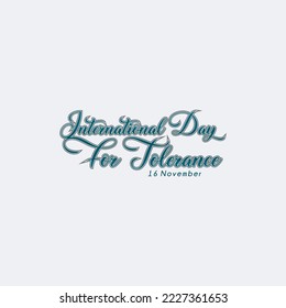 vector graphic of international day for tolerance logo
