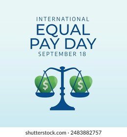 vector graphic of International Equal Pay Day ideal for International Equal Pay Day celebration.