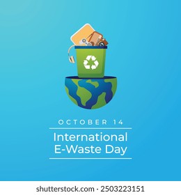 vector graphic of International E-Waste Day ideal for International E-Waste Day celebration.