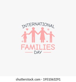 vector graphic of international families day good for international families day celebration. flat design. flyer design.flat illustration.