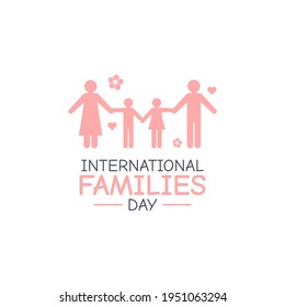 vector graphic of international families day good for international families day celebration. flat design. flyer design.flat illustration.