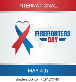 vector graphic of international firefighters day good for international firefighters day celebration. flat design. flyer design.flat illustration.