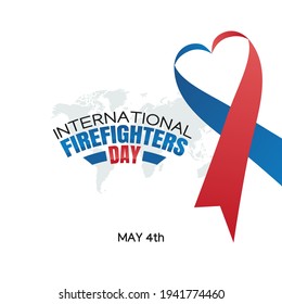 vector graphic of international firefighters day good for international firefighters day celebration. flat design. flyer design.flat illustration.