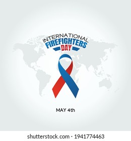 vector graphic of international firefighters day good for international firefighters day celebration. flat design. flyer design.flat illustration.