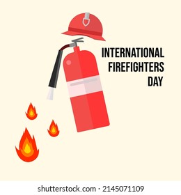 vector graphic of international firefighters day good for national international firefighters day celebration. flat design. flyer design.flat illustration.