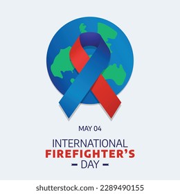 vector graphic of international firefighter's day good for international firefighter's day celebration. flat design. flyer design.flat illustration.