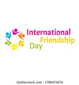 Vector Graphic International Friendship Day Logo Stock Vector (Royalty ...