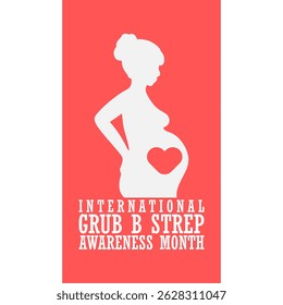 gráfico vetorial do International Group B Strep Awareness Month ideal para a celebração do International Group B Strep Awareness Month