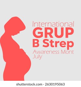 gráfico vetorial do Mês Internacional de Conscientização da Faixa do Grupo B, ideal para a celebração do Mês Internacional de Conscientização da Faixa do Grupo B.
