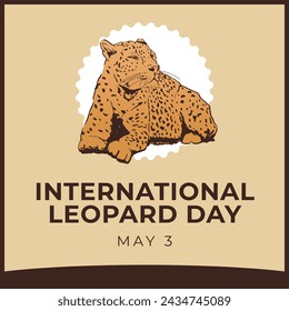 vector graphic of International Leopard Day ideal for International Leopard Day celebration.
