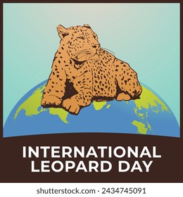 vector graphic of International Leopard Day ideal for International Leopard Day celebration.