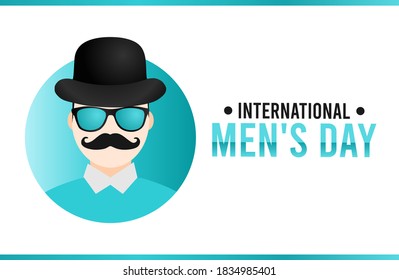 vector graphic of international men's day good for international men's day celebration. flat design. flyer design.flat illustration.
