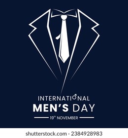 Vector graphic of international men's day logo