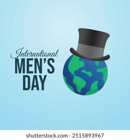 Vector gráfico del Día Internacional del Hombre ideal para la celebración del Día Internacional del Hombre.