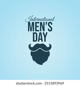 vector graphic of International Mens Day ideal for International Mens Day celebration.