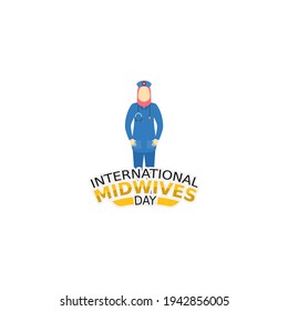 vector graphic of international midwives day good for international midwives day celebration. flat design. flyer design.flat illustration.