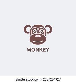 vector graphic of international monkey da logo, head monkey icon