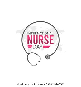 vector graphic of international nurse day good for international nurse day celebration. flat design. flyer design.flat illustration.