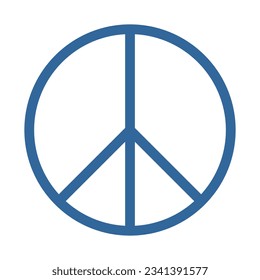 Vector graphic of the international peace symbol