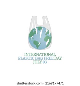 vector graphic of international plastic bag free day good for international plastic bag free day celebration. flat design. flyer design.flat illustration.