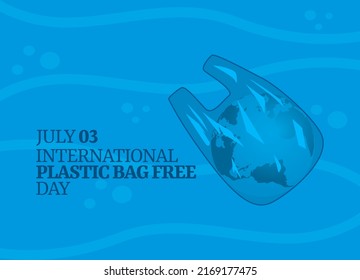 vector graphic of international plastic bag free day good for international plastic bag free day celebration. flat design. flyer design.flat illustration.
