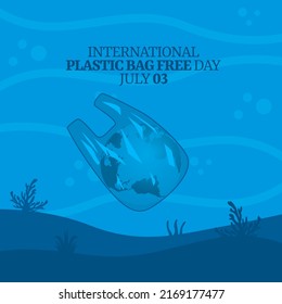 vector graphic of international plastic bag free day good for international plastic bag free day celebration. flat design. flyer design.flat illustration.