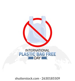 Vector graphic of International Plastic Bag Free Day for International Plastic Bag Free Day celebration.
