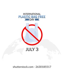 Vector graphic of International Plastic Bag Free Day for International Plastic Bag Free Day celebration.